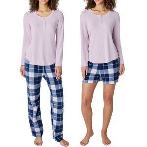 Eddie Bauer Ladies' 3-Piece Waffle Fleece Pajamas Set‎